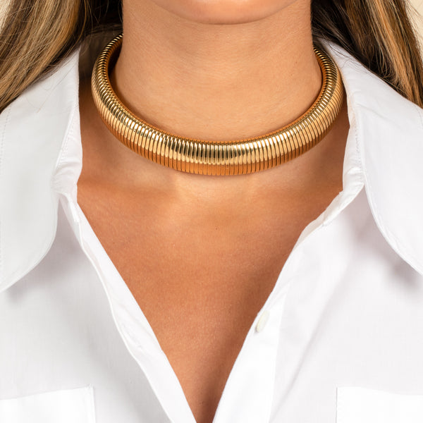 Choker necklace with a gold round bead, Gold charm choker necklace, Faux  leather necklace for women, 90s choker necklace, gift for her – Shani & Adi  Jewelry