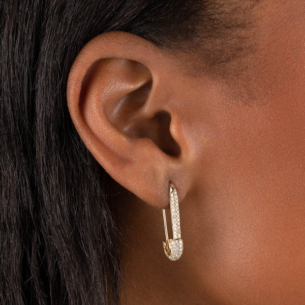 Tashi - Safety pin earrings