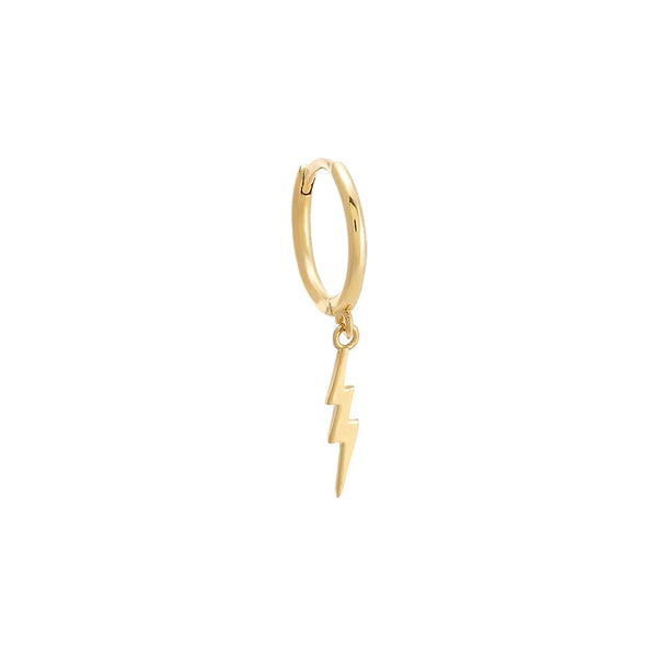 Lightning Bolt Huggie Earring 14k Adina Eden Jewels 9904