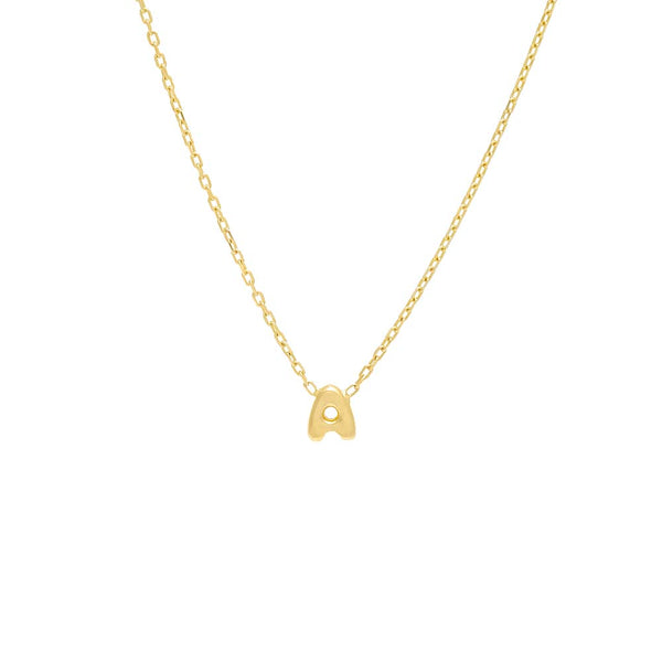 Bubble Letter Initial Pendant | the10 Jewelry