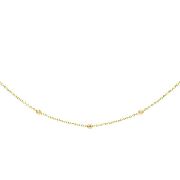 14k Gold Beads Chain Bracelet