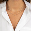  Diamond Bezel X Pave Shaker Necklace 14K - Adina Eden's Jewels