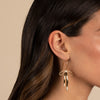  Solid Dangling Bow Tie Fish Hook Earring - Adina Eden's Jewels