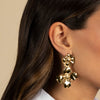  Double Graduated Flower Statement Stud Earring - Adina Eden's Jewels