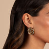  Pave Swirled Stud Earring - Adina Eden's Jewels