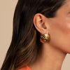  Swirled Circle Stud Earring - Adina Eden's Jewels