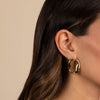  Solid Open Rounded Statement Earring - Adina Eden's Jewels