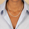  CZ Bezel Multi Shape Tennis Necklace - Adina Eden's Jewels