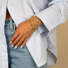  Solid/Pave Rounded Toggle Link Bracelet - Adina Eden's Jewels