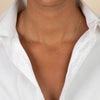  Turquoise Multi Bezel Embedded Necklace 14K - Adina Eden's Jewels