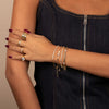  CZ Half Tennis Link Bracelet - Adina Eden's Jewels