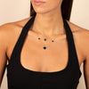  Multi Pave Outlined Colored Stone Clover Necklace - Adina Eden's Jewels