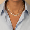  Fancy Pave Mariner Link Necklace - Adina Eden's Jewels