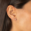  Triple Diamond Marquise Stud Earring 14K - Adina Eden's Jewels