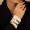 Pave Oval Snake Wrap Bangle Bracelet - Adina Eden's Jewels