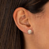 Diamond Fancy Flower Stud Earring 14K - Adina Eden's Jewels