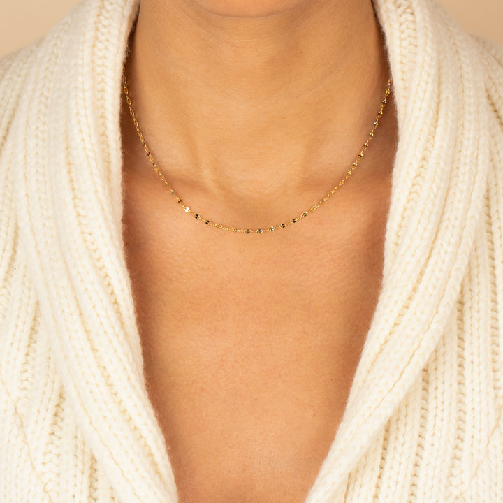 Shiny Baby Mariner Chain Necklace - Adina Eden's Jewels