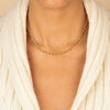 Solid Dangling Discs Cuban Link Necklace - Adina Eden's Jewels