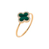 Malachite Diamond Pave Colored Stone Ring 14K - Adina Eden's Jewels