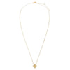  Diamond Pave Outline Clover Ridged Necklace 14K - Adina Eden's Jewels