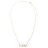  Diamond Pave "Mom" Necklace 14K - Adina Eden's Jewels