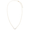  Diamond Baguette X Solitaire Curved Bar Necklace 14K - Adina Eden's Jewels