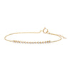 14K Gold Diamond Mini Tennis Chain Bracelet 14K - Adina Eden's Jewels