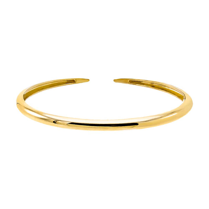  Solid Thin Claw Bangle Bracelet 14K - Adina Eden's Jewels