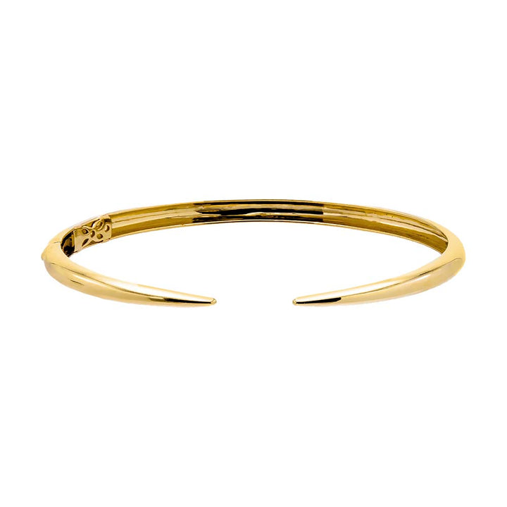 14K Gold Solid Thin Claw Bangle Bracelet 14K - Adina Eden's Jewels