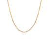 14K Gold Diamond Bezel Heart Tennis Necklace 14K - Adina Eden's Jewels