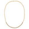  Diamond Bezel Heart Tennis Necklace 14K - Adina Eden's Jewels