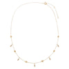  Diamond Bezel X Pave Shaker Necklace 14K - Adina Eden's Jewels