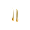 14K Gold / Single Safety Pin Earring 14K - Adina Eden's Jewels