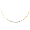 14K Gold Diamond Pave Accented Wire Necklace 14K - Adina Eden's Jewels