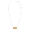  Diamond Pave Outlined Bubble Nameplate Necklace 14K - Adina Eden's Jewels