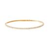  Diamond 1 Carat Half Flexible Tennis Bangle 14K - Adina Eden's Jewels