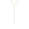 Diamond Scattered Drop Lariat Necklace 14K - Adina Eden's Jewels