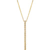 Diamond Half Carat Tennis Drop Lariat Necklace 14K