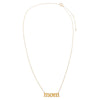  Solid Lowercase "MOM" Necklace 14K - Adina Eden's Jewels