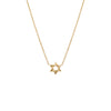 14K Gold Mini Solid Star Of David Necklace 14K - Adina Eden's Jewels