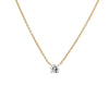  Lab Grown Diamond Round Solitaire Necklace 14K - Adina Eden's Jewels