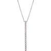 Diamond Half Carat Tennis Drop Lariat Necklace 14K