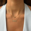  Solid Star Of David X Mom Two In One Necklace 14K - Adina Eden's Jewels