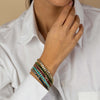 Colored Bezel Baguette Tennis Bracelet - Adina Eden's Jewels