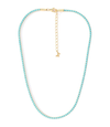 Turquoise Colored CZ All Around Tennis Choker - Adina Eden's Jewels