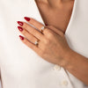 Lab Grown Diamond Marquise Coil Wrap Ring 14K - Adina Eden's Jewels