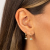  Dangling Evil Eye Huggie Earring - Adina Eden's Jewels