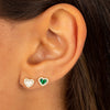  Pave Tiny Colored Gemstone Stud Earring - Adina Eden's Jewels