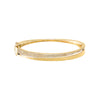  Solid/Pave Diamond Double Graduated Row Bangle 14K - Adina Eden's Jewels