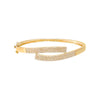  Diamond Pave Claw Connected Bangle 14K - Adina Eden's Jewels